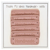 PU Leather Label "Handmade" 5 x 1,5 cm