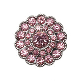 Bling Buttons - Small Stones - Pink - 4 pcs.