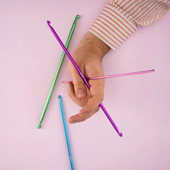 Alu Double Ended Tunisian Crochet Hook Set - 28 cm