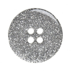 Glitter Buttons – Silver - Multiple sizes