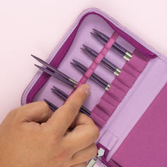 Betula Short Interchangeable Circular Needle Set Essential - Mulberry