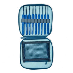 Cosmo Crochet Hook Set - 9 Sizes - Indigo