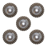 Pearl Buttons - 15 mm - 5 pcs