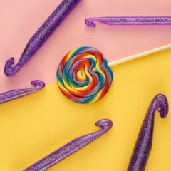Glitter Crochet Hook Set - 5 sizes