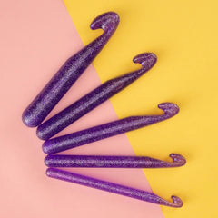 Glitter Crochet Hook Set - 5 sizes