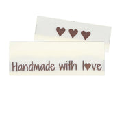 10 Labels - Handmade with love - 5 cm