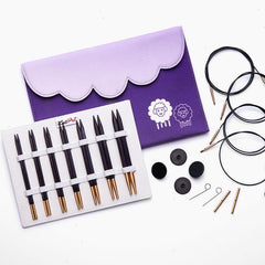 J'Adore Cubics Deluxe Interchangeable Circular Needle Set