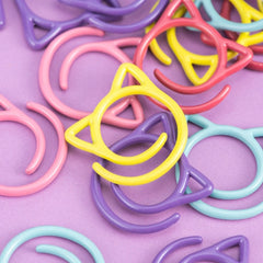 Metal Stitch Markers - Cat