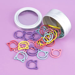 Metal Stitch Markers - Cat