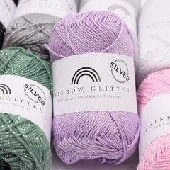 Rainbow 8/4 Glitter Silver