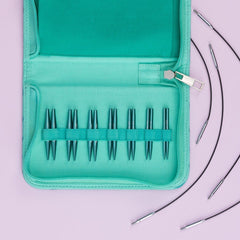 Stellar Mini Interchangeable Circular Needle Set - Emerald