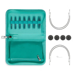 Stellar Mini Interchangeable Circular Needle Set - Emerald