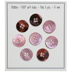 Buttons - Mother-of-pearl - Pink