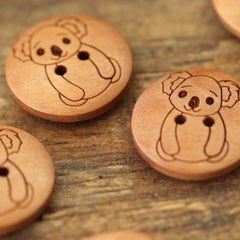 Animal buttons - 17 mm