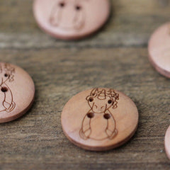 Animal buttons - 17 mm