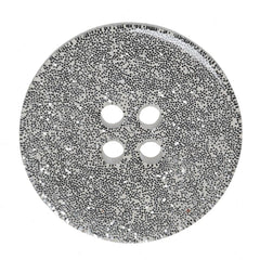Glitter Buttons – Silver - Multiple sizes