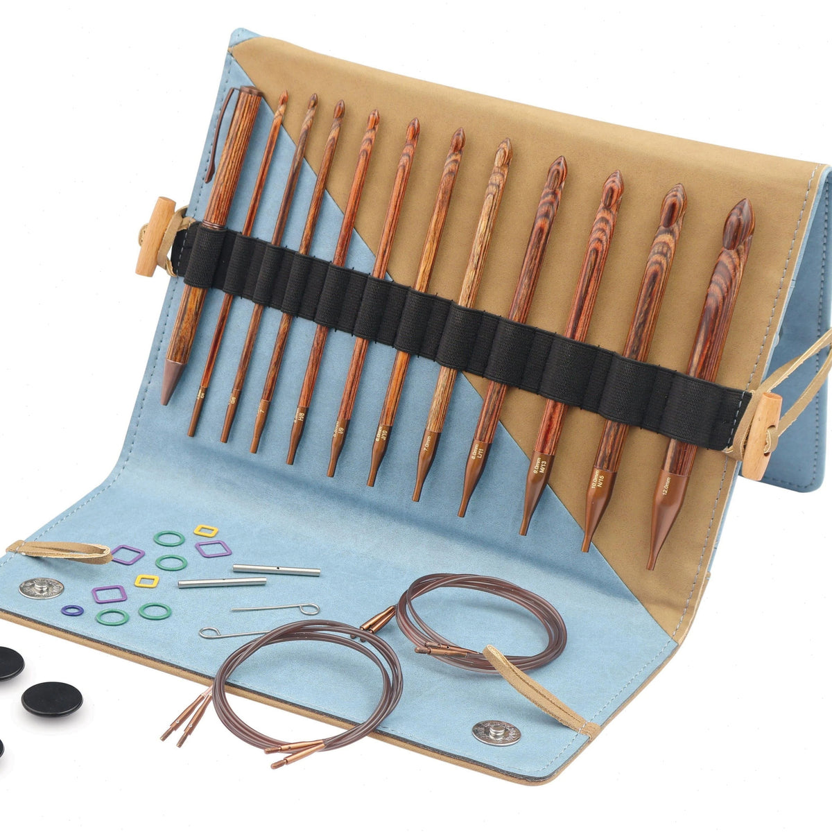 Ginger - Interchangeable Afghan/Tunisian Crochet Hook Set