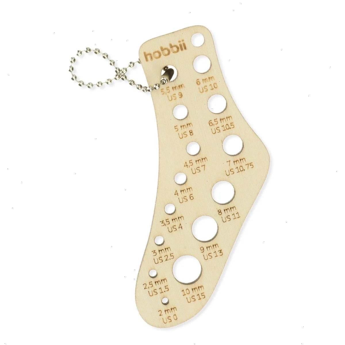 Needle Gauge Key Chain - Sock